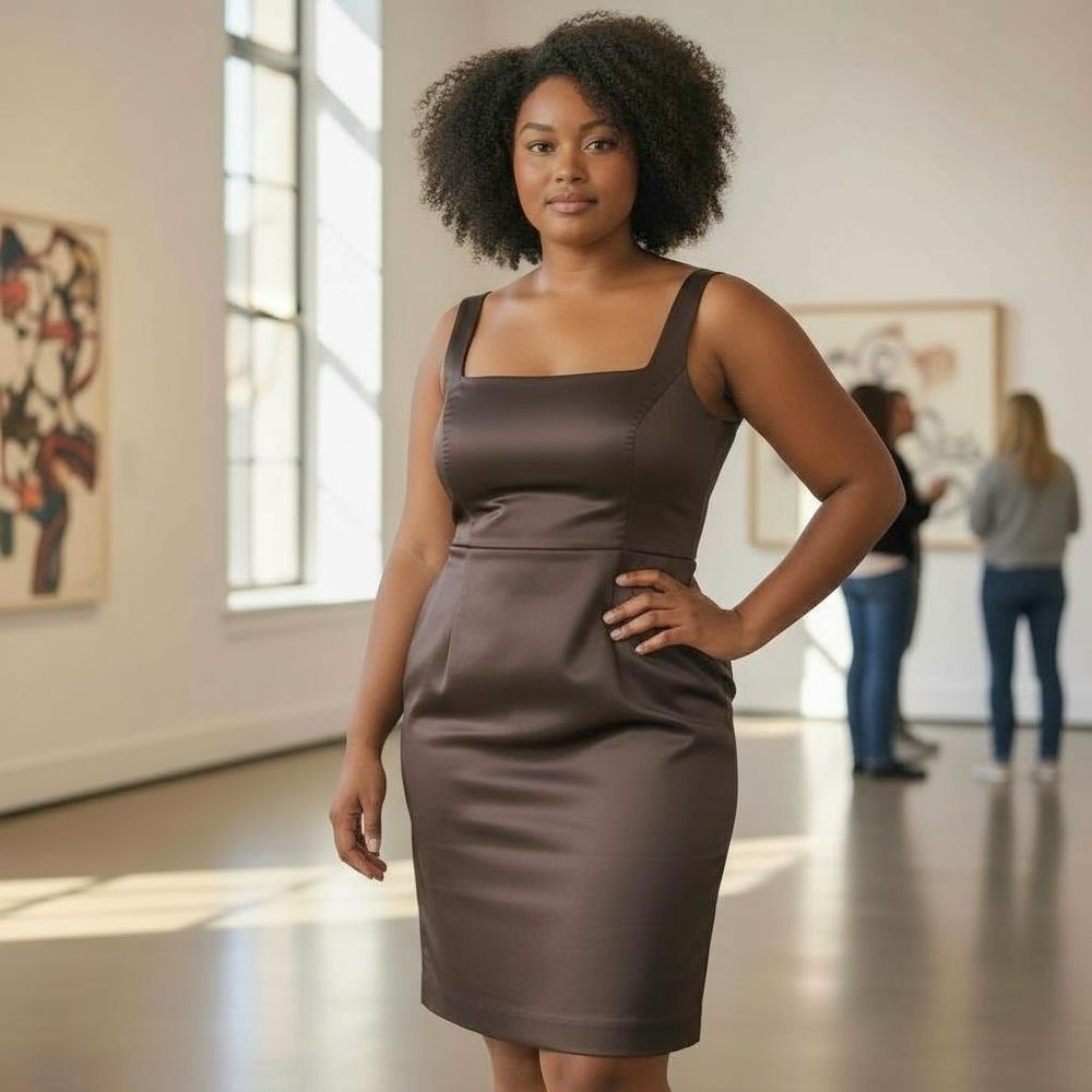 Great Contion- Calvin Klein Dark Brown Dress